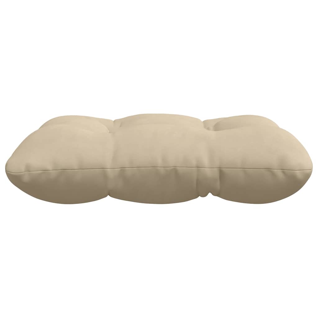 vidaXL Coussins de chaise 4 pcs Crème 45 x 45 cm Tissu microfibre