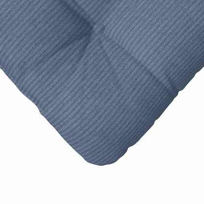 vidaXL Sitzkissen 4 pcs Blau 45 x 45 cm Cordstoff
