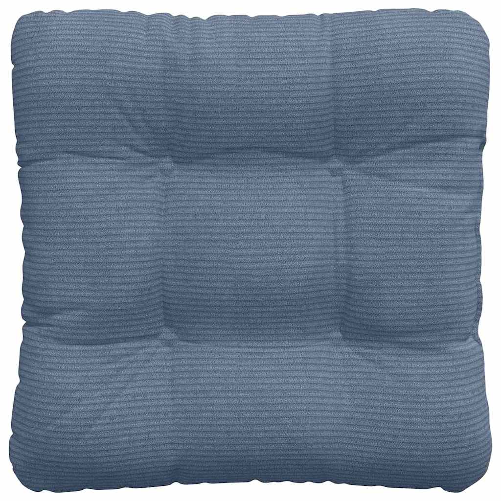 vidaXL Sitzkissen 4 pcs Blau 45 x 45 cm Cordstoff