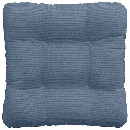 vidaXL Sitzkissen 4 pcs Blau 45 x 45 cm Cordstoff