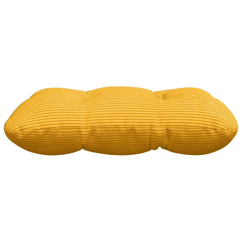 vidaXL Sitzkissen 4 pcs Helles Gelb 45 x 45 cm Cordstoff