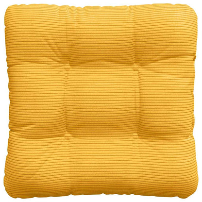 vidaXL Sitzkissen 4 pcs Helles Gelb 45 x 45 cm Cordstoff