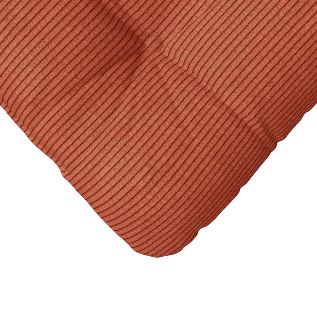 vidaXL Coussins de chaise 4 pcs Rouge-Orange 45 x 45 cm Velours côtelé