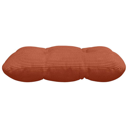 vidaXL Coussins de chaise 4 pcs Rouge-Orange 45 x 45 cm Velours côtelé