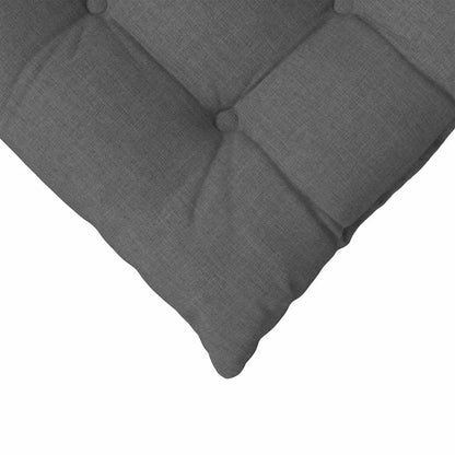 vidaXL Sitzkissen 4 pcs Dunkelgrau 40 x 40 x 6 cm Stoff