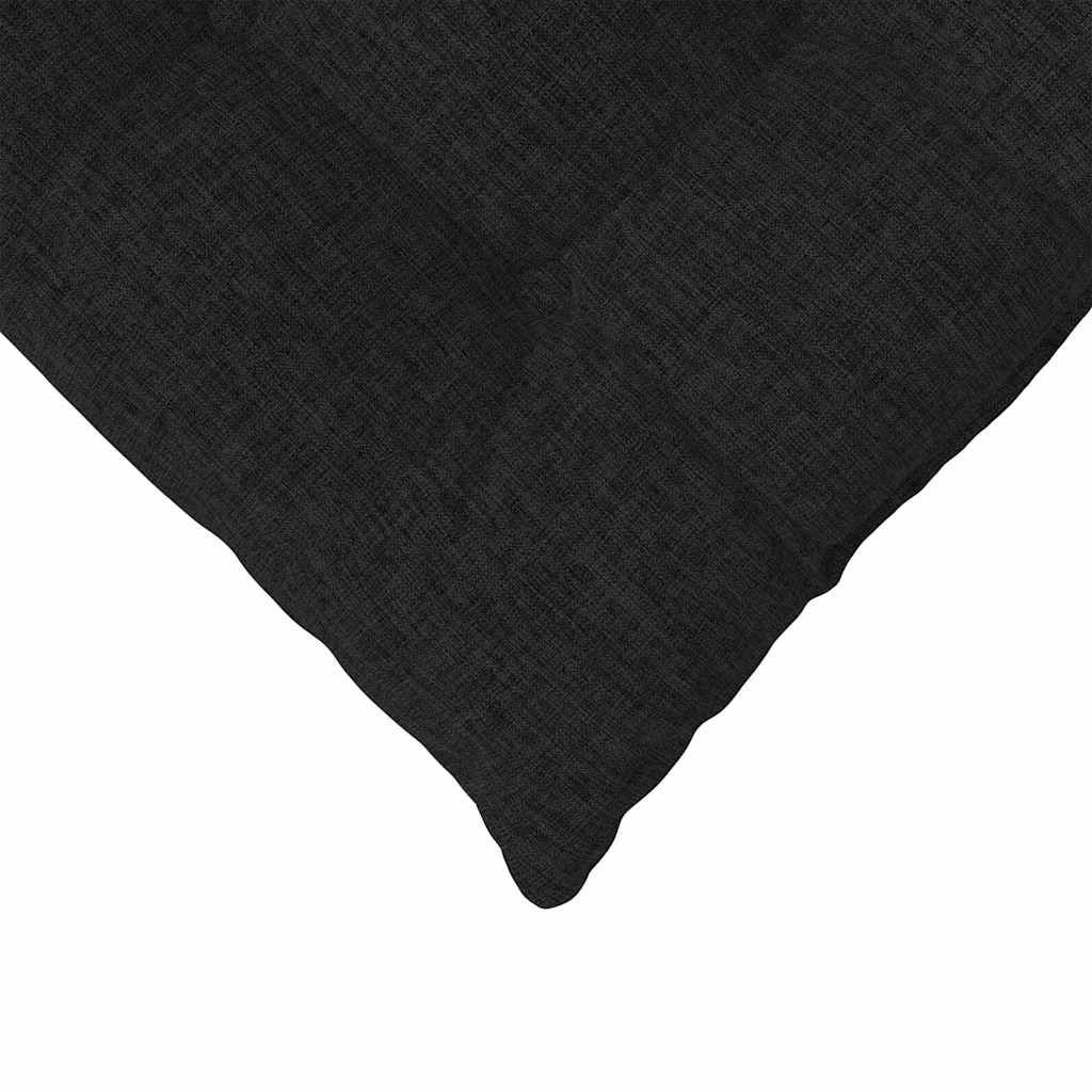 vidaXL Sitzkissen 4 pcs Schwarz 40 x 40 x 6 cm Stoff