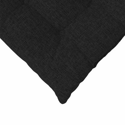 vidaXL Sitzkissen 4 pcs Schwarz 40 x 40 x 6 cm Stoff