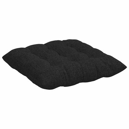 vidaXL Sitzkissen 4 pcs Schwarz 40 x 40 x 6 cm Stoff