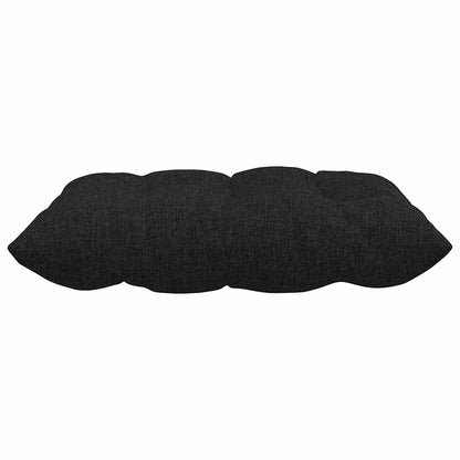 vidaXL Sitzkissen 4 pcs Schwarz 40 x 40 x 6 cm Stoff