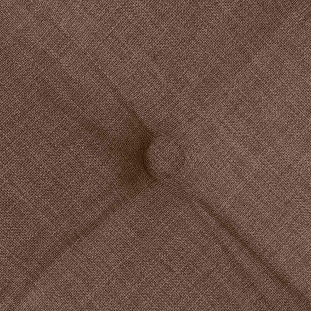 vidaXL Coussins de chaise 4 pcs Marron 40 x 40 x 6 cm Tissu