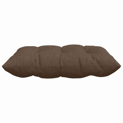 vidaXL Coussins de chaise 4 pcs Marron 40 x 40 x 6 cm Tissu