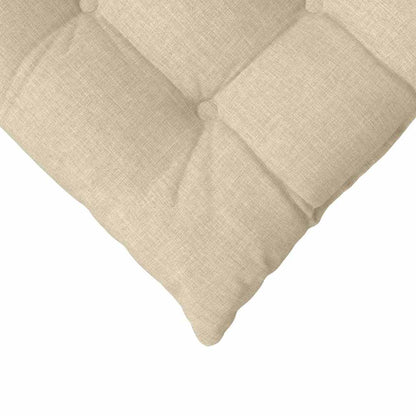 Sitzkissen 4 pcs Creme 40 x 40 x 6 cm Stoff