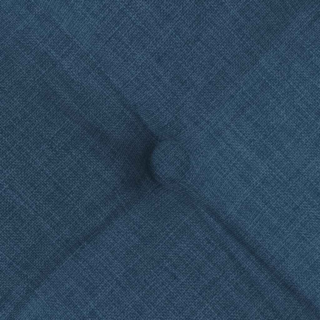 vidaXL Sitzkissen 4 pcs Blau 40 x 40 x 6 cm Stoff
