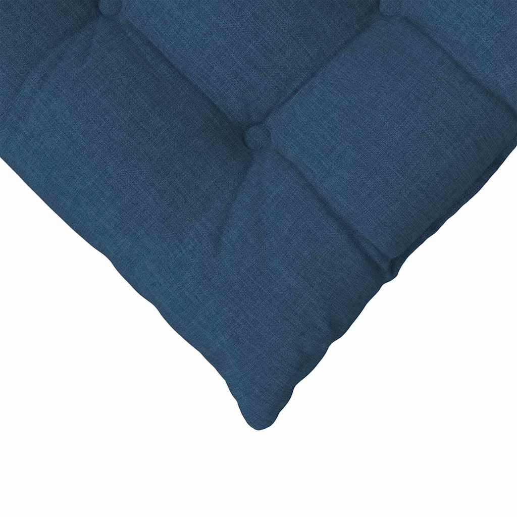 vidaXL Sitzkissen 4 pcs Blau 40 x 40 x 6 cm Stoff