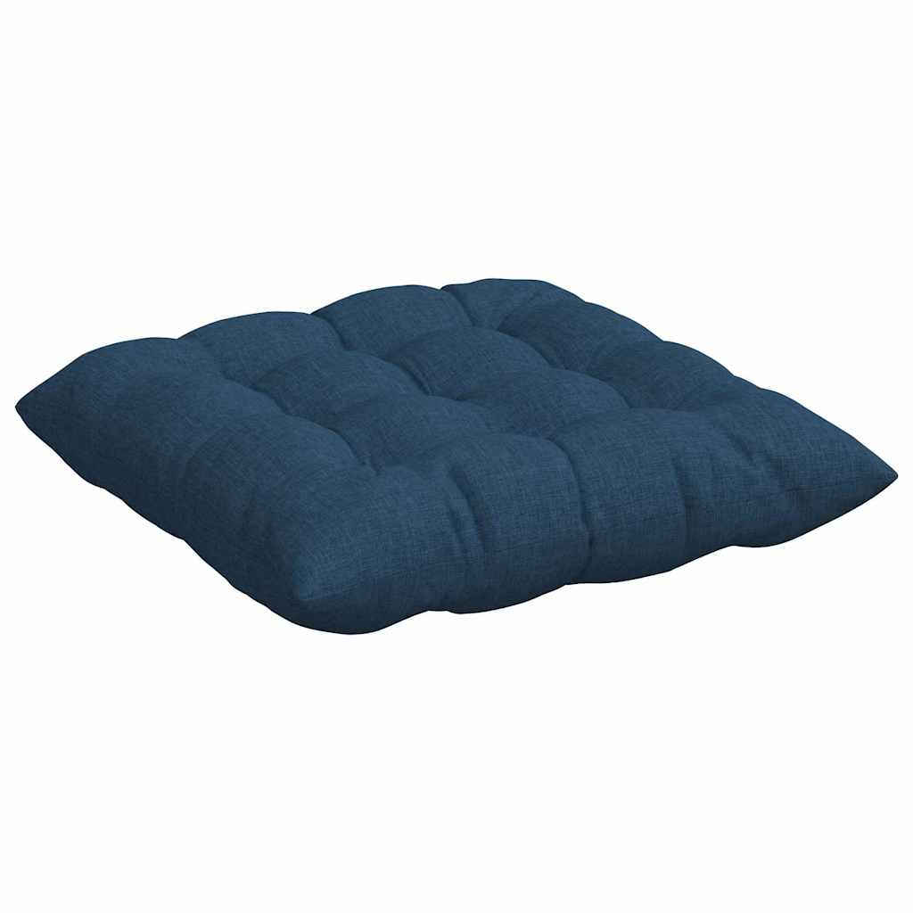 vidaXL Sitzkissen 4 pcs Blau 40 x 40 x 6 cm Stoff