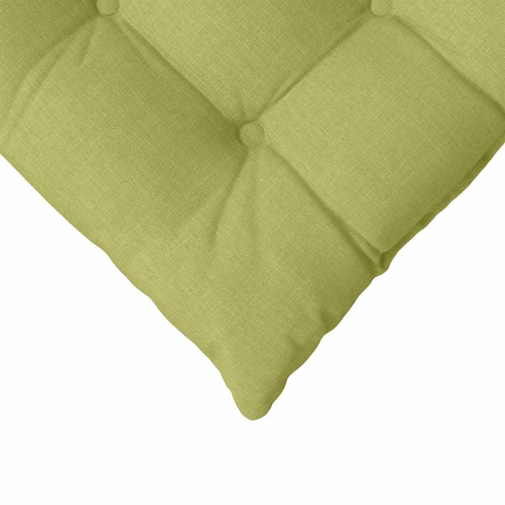 vidaXL Sitzkissen 4 pcs Hellgrün 40 x 40 x 6 cm Stoff