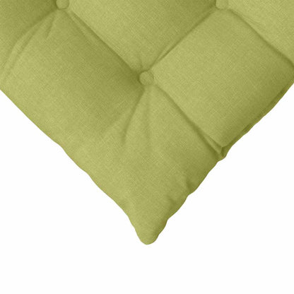 vidaXL Sitzkissen 4 pcs Hellgrün 40 x 40 x 6 cm Stoff