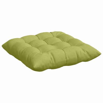vidaXL Sitzkissen 4 pcs Hellgrün 40 x 40 x 6 cm Stoff