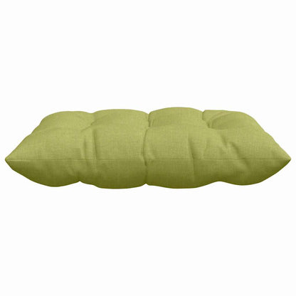 vidaXL Sitzkissen 4 pcs Hellgrün 40 x 40 x 6 cm Stoff