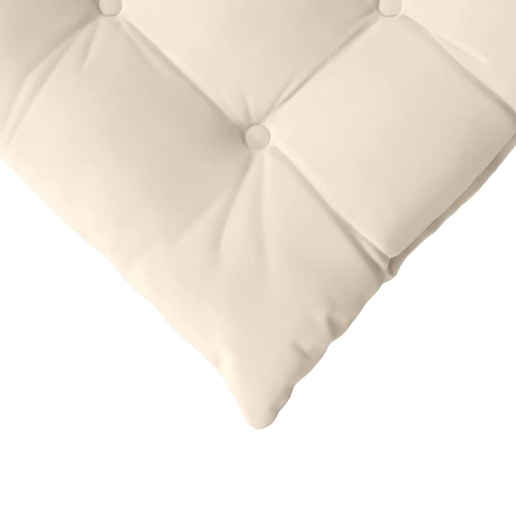 vidaXL Coussins de chaise 4 pcs Beige 40 x 40 x 6 cm Microfibre