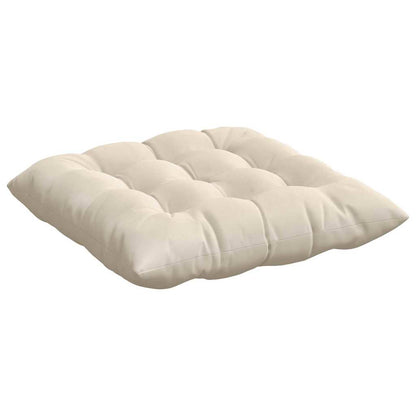 vidaXL Coussins de chaise 4 pcs Beige 40 x 40 x 6 cm Microfibre