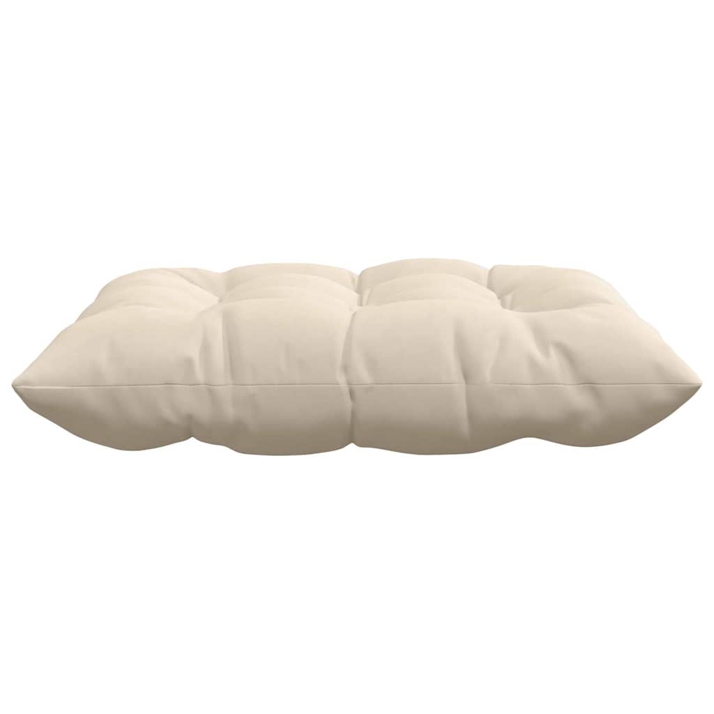 vidaXL Coussins de chaise 4 pcs Beige 40 x 40 x 6 cm Microfibre