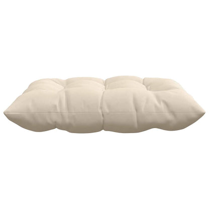 vidaXL Coussins de chaise 4 pcs Beige 40 x 40 x 6 cm Microfibre