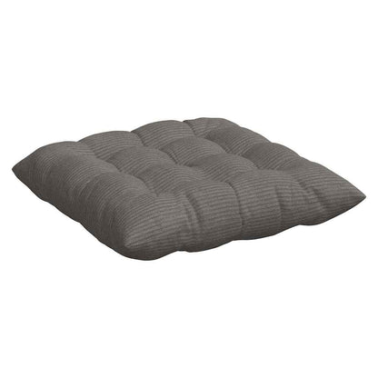 vidaXL Coussins de chaise 4 pcs Gris clair 40 x 40 x 6 cm Velours côtelé