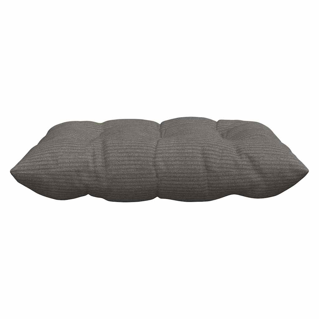 vidaXL Coussins de chaise 4 pcs Gris clair 40 x 40 x 6 cm Velours côtelé