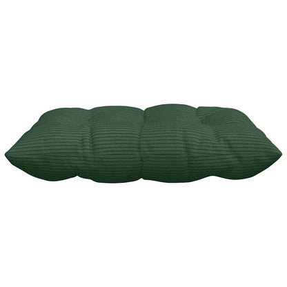 vidaXL Sitzkissen 4 pcs Dunkelgrün 40 x 40 x 6 cm Cordstoff