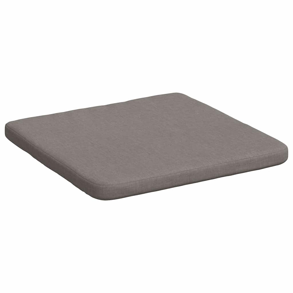 vidaXL Sitzkissen 4 pcs Taupe 40 x 40 x 3 cm Stoff