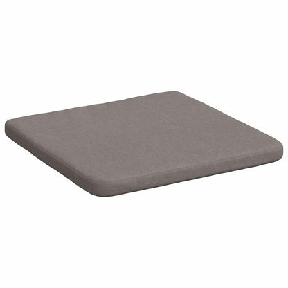 vidaXL Sitzkissen 4 pcs Taupe 40 x 40 x 3 cm Stoff