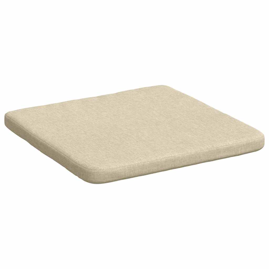 vidaXL Sitzkissen 4 pcs Creme 40 x 40 x 3 cm Stoff