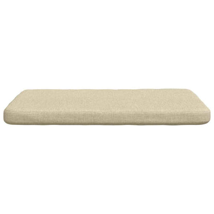 vidaXL Sitzkissen 4 pcs Creme 40 x 40 x 3 cm Stoff
