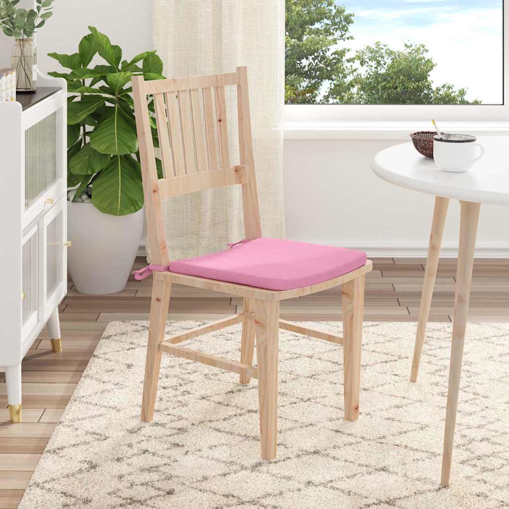 vidaXL Sitzkissen 4 Stück Rosa 40 x 40 x 3 cm Stoff