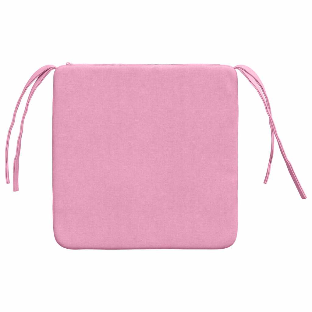 vidaXL Sitzkissen 4 Stück Rosa 40 x 40 x 3 cm Stoff