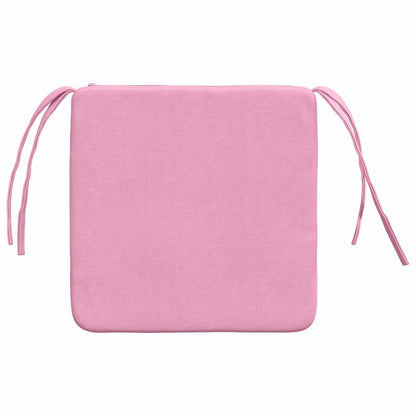 vidaXL Sitzkissen 4 Stück Rosa 40 x 40 x 3 cm Stoff