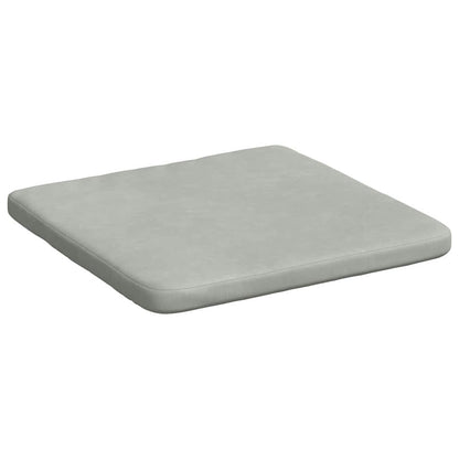 vidaXL Sitzkissen 4 pcs Hellgrau 40 x 40 x 3 cm Samt