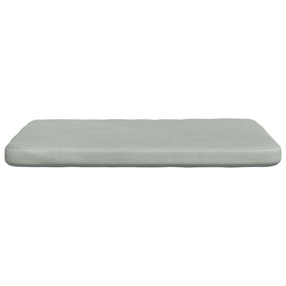 vidaXL Sitzkissen 4 pcs Hellgrau 40 x 40 x 3 cm Samt