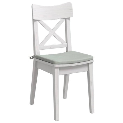 vidaXL Sitzkissen 4 pcs Hellgrau 40 x 40 x 3 cm Samt