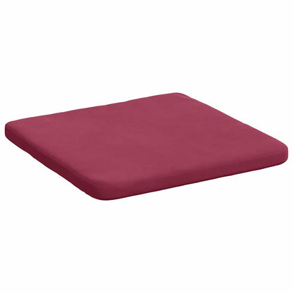 vidaXL Sitzkissen 4 pcs Weinrot 40 x 40 x 3 cm Samt