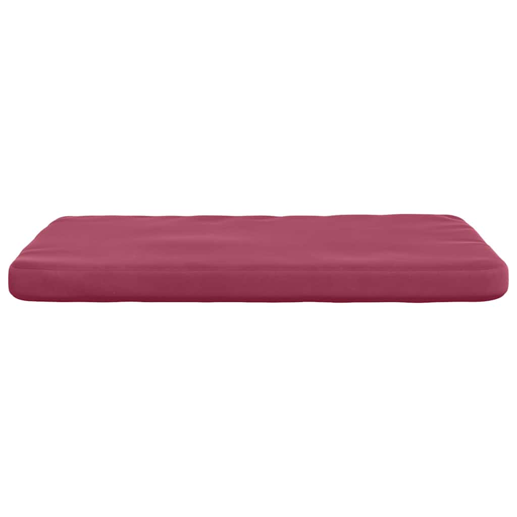 vidaXL Sitzkissen 4 pcs Weinrot 40 x 40 x 3 cm Samt