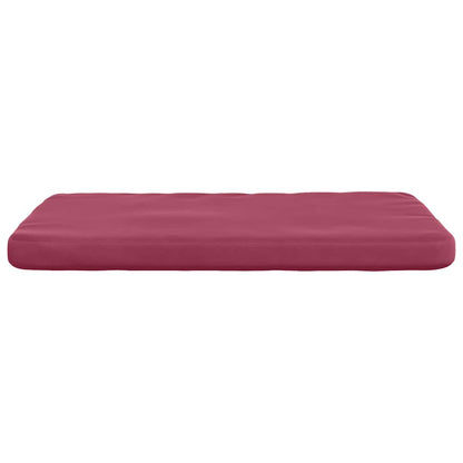vidaXL Sitzkissen 4 pcs Weinrot 40 x 40 x 3 cm Samt