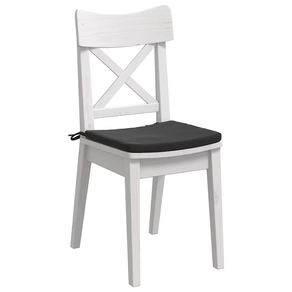 Sitzkissen 4 pcs Schwarz 40 x 40 x 3 cm Samt