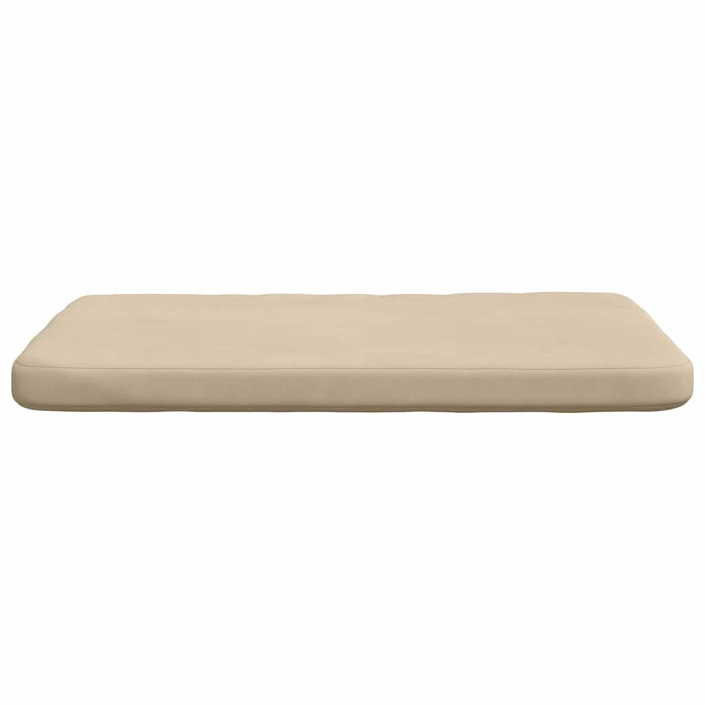 vidaXL Sitzkissen 4 pcs Creme 40 x 40 x 3 cm Mikrofaserstoff