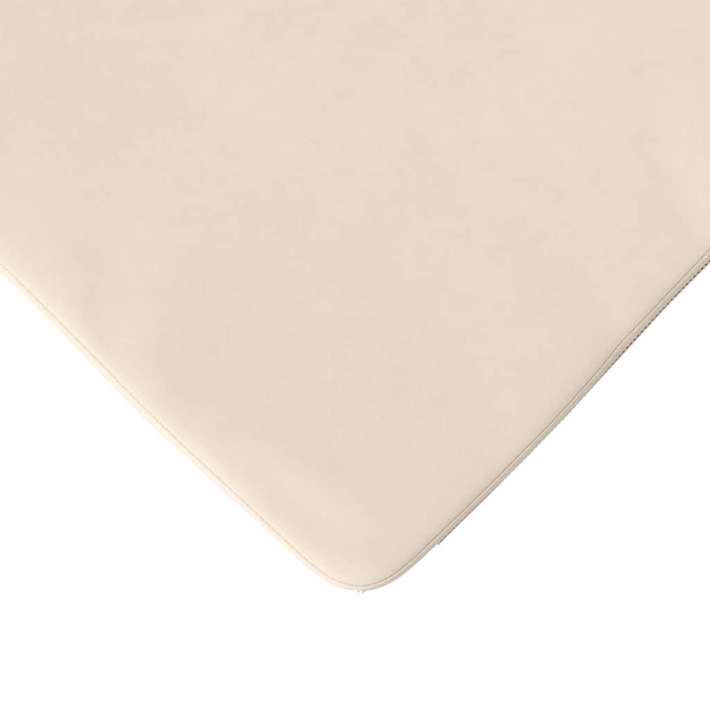 vidaXL Sitzkissen 4 pcs Beige 40 x 40 x 3 cm Mikrofaserstoff