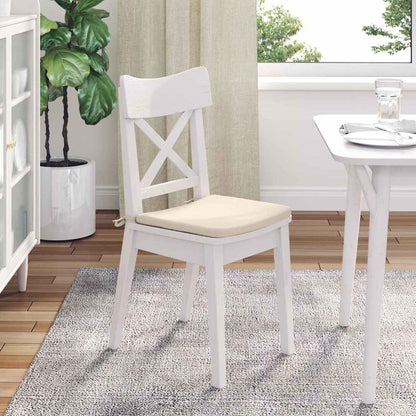vidaXL Sitzkissen 4 pcs Beige 40 x 40 x 3 cm Mikrofaserstoff