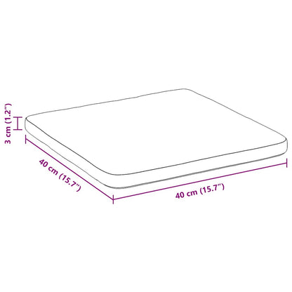 vidaXL Sitzkissen 4 pcs Beige 40 x 40 x 3 cm Mikrofaserstoff