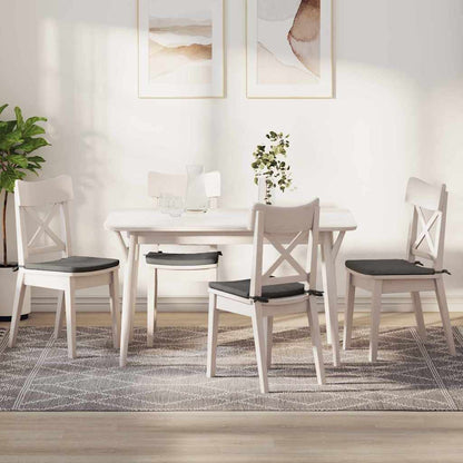 Sitzkissen 4 pcs Hellgrau 40 x 40 x 3 cm Cordstoff