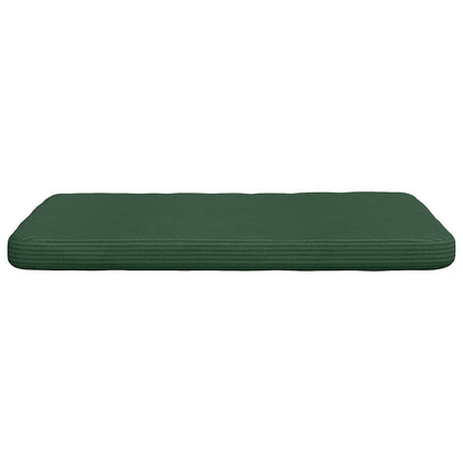 vidaXL Sitzkissen 4 pcs Dunkelgrün 40 x 40 x 3 cm Cordstoff
